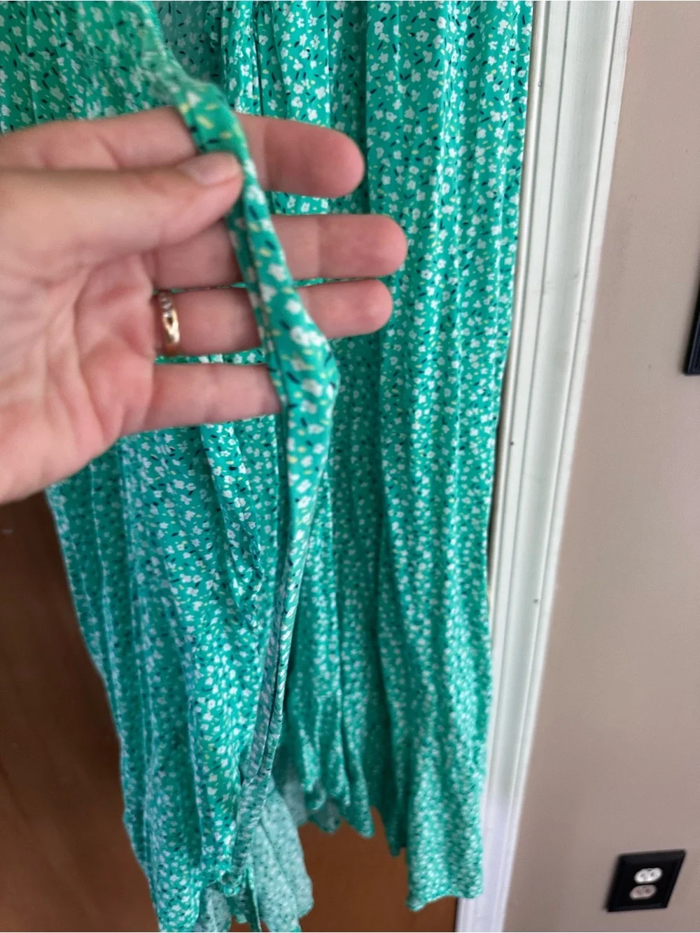 Old Navy small Floral Maxi Dress with Ruffle Front